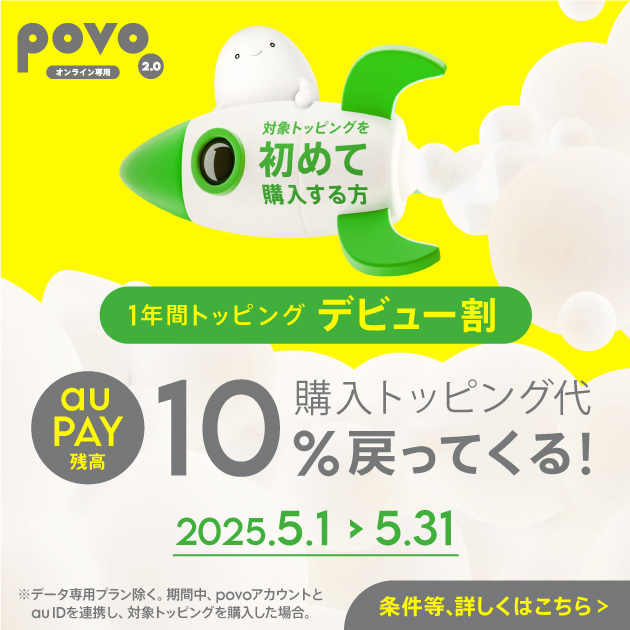 1年間トッピング デビュー割