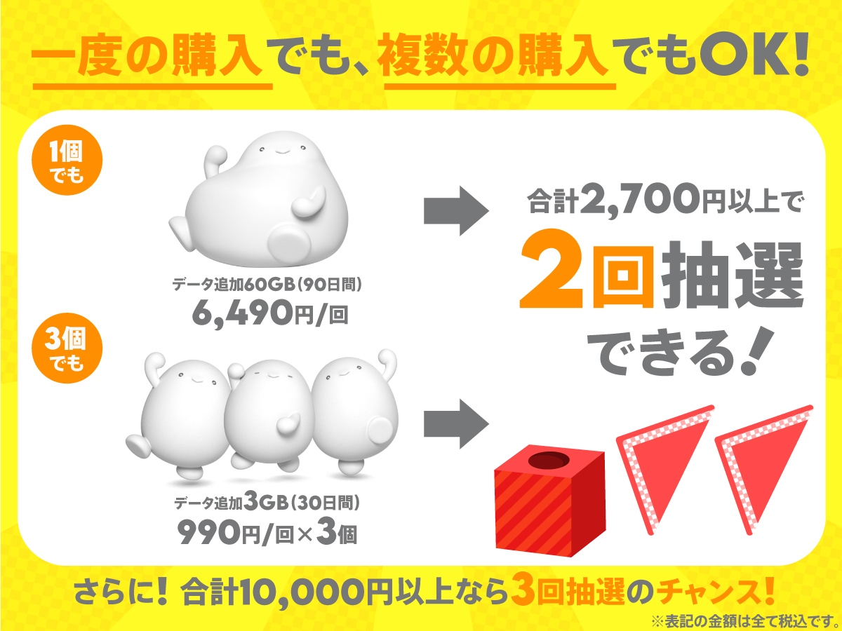 トッピングを買うと当たる！povoジャンボ | 基本料ゼロから始めるau