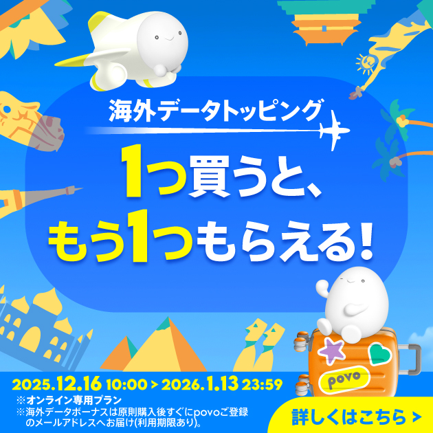 海外データ 1つ買うと、もう1つもらえる！
